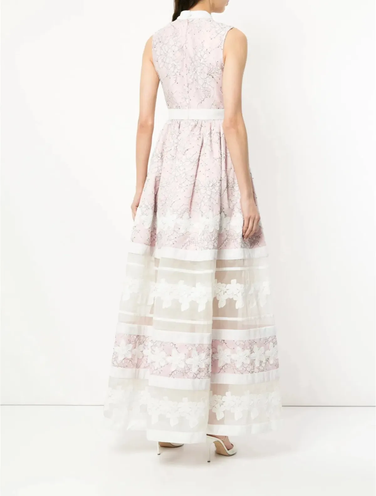 Huishan Zhang Beau Lace Panel Dress - size 10 - Image 4