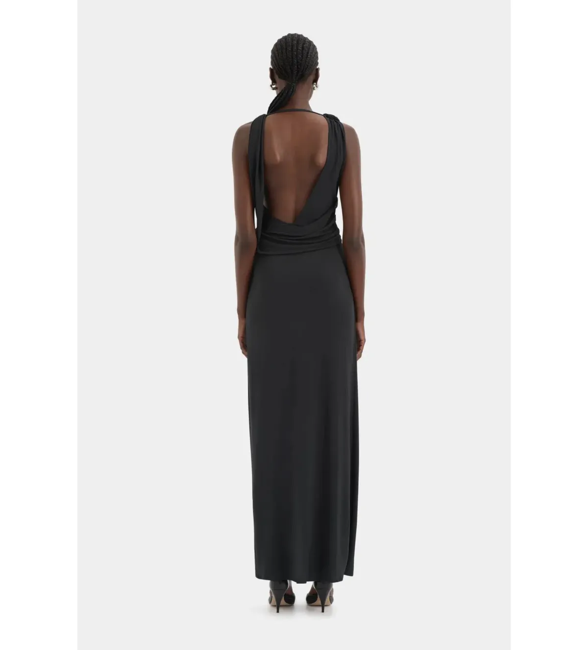 Sir the Label Olenna Twist Low Back Maxi Gown Charcoal Size AU 6P - Image 2