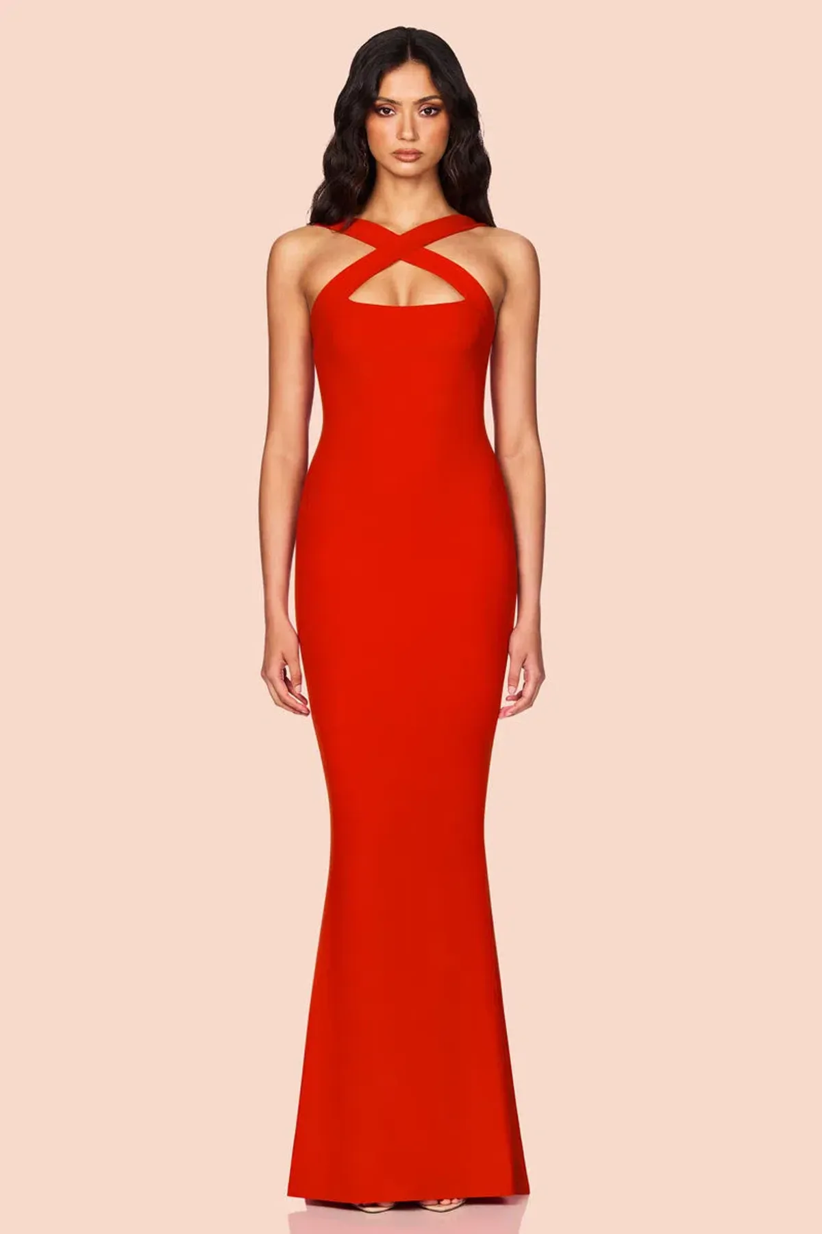 Nookie Viva 2 Way Floor Length Gown in Cherry Red Size L / AU 12 - Image 1