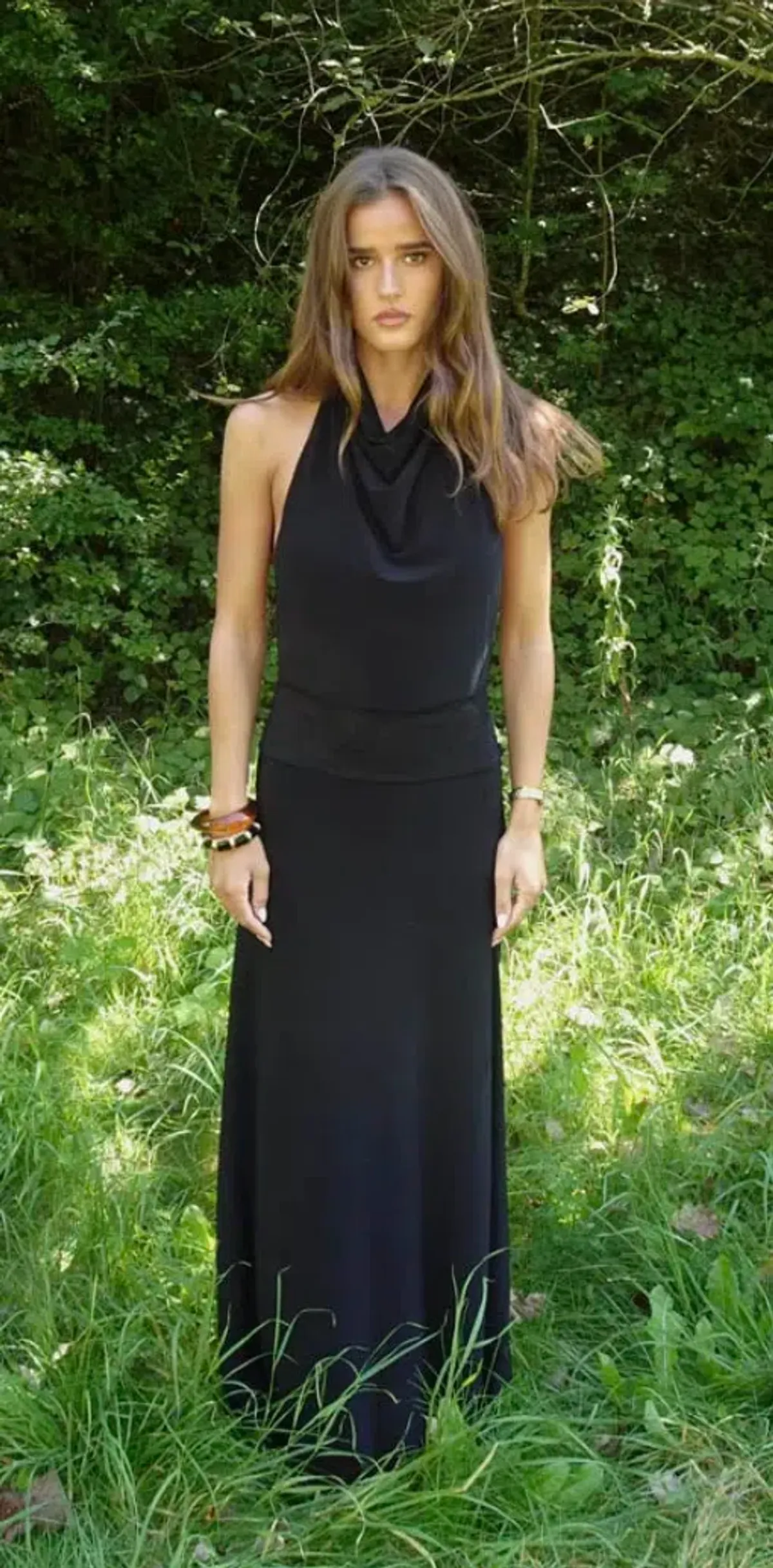 Design By Si, Skyla maxi dress with open back, S - Image 1