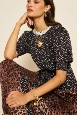 Rixo Meg Leopard Midi Dress Online for rent on The Volte - image 5