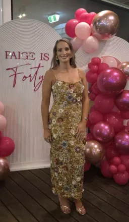 Rachel Gilbert Francesca Gown in Gold Size 4/AU14 for rent on The Volte - image 7