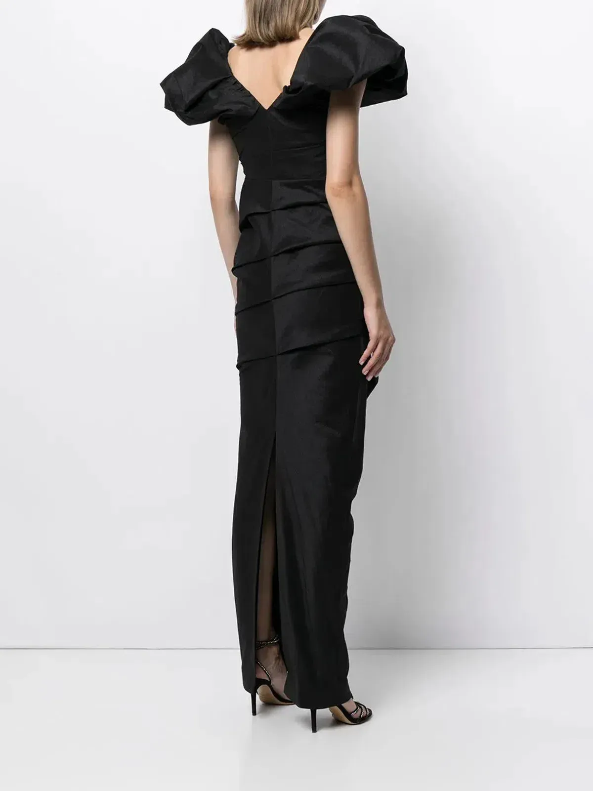 Rachel Gilbert Frey Maxi Gown Black Size 12  - Image 2