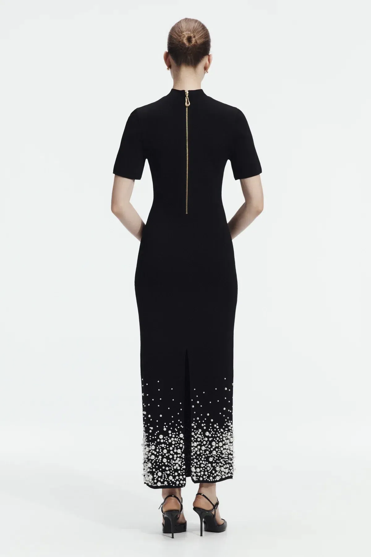 AJE Marlene Pearl Knit Midi Dress - Image 4