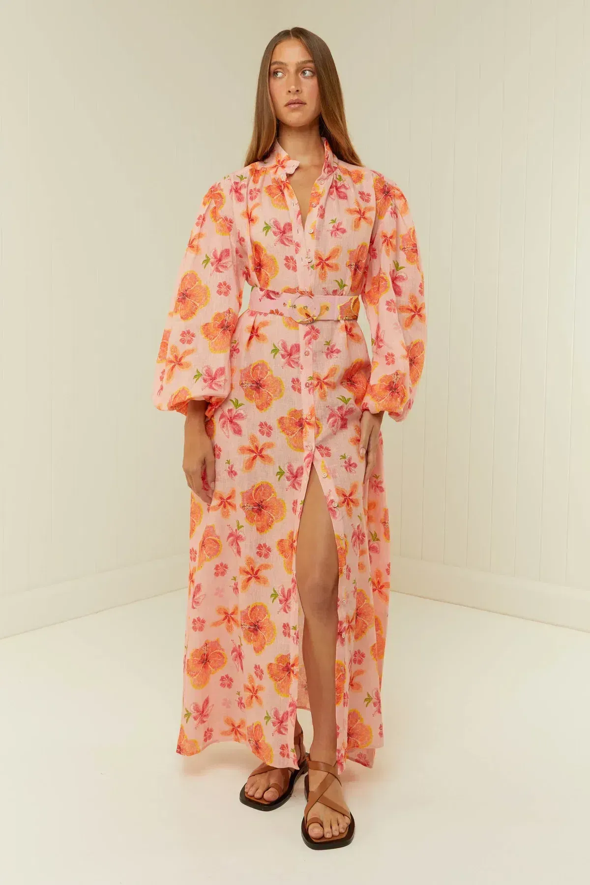 Palm Noosa Noddy Maxi Pink Spanish Hibiscus Size 8 - Image 2