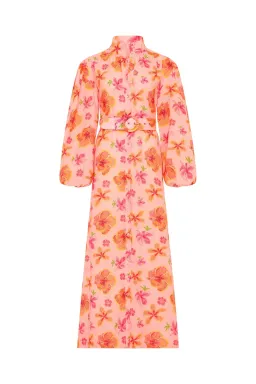 Palm Noosa Noddy Maxi Pink Spanish Hibiscus Size 8 for rent on The Volte - image 3