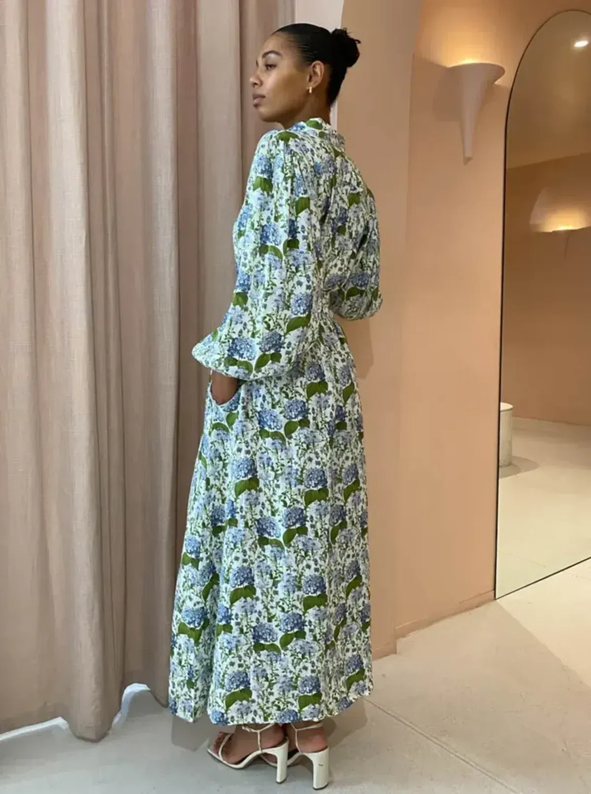 Palm Noosa Noddy Maxi in Blue Blooms Size 8 - Image 2