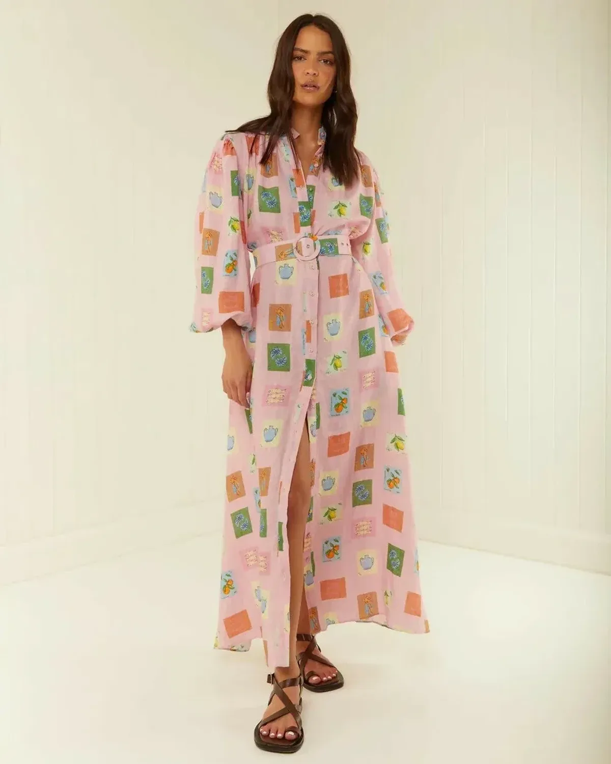 Palm Noosa Noddy Maxi Pink Emblem Size 8 - Image 3