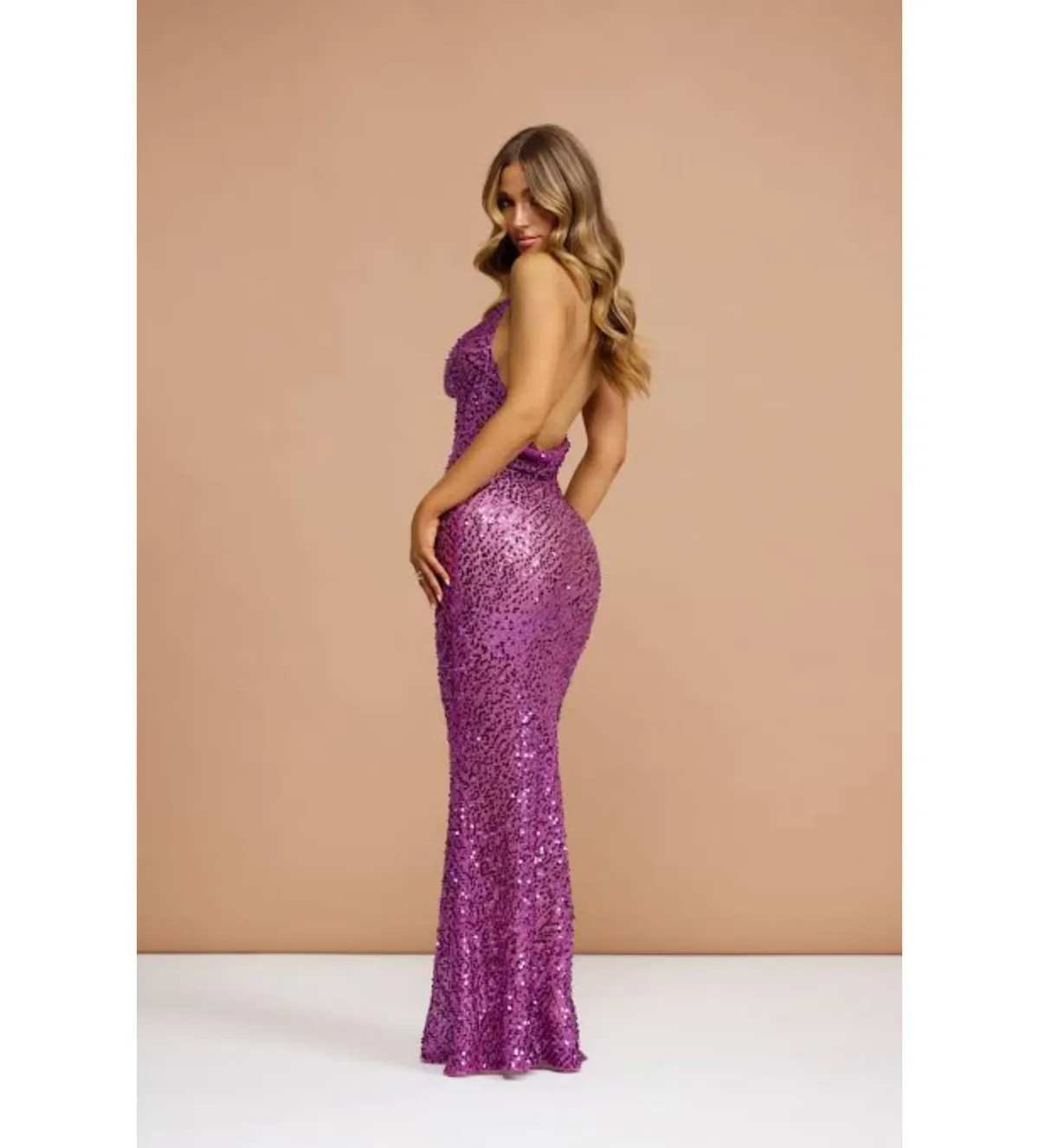 Rat & Boa Verona Maxi Dress Purple Size 6 - Image 3