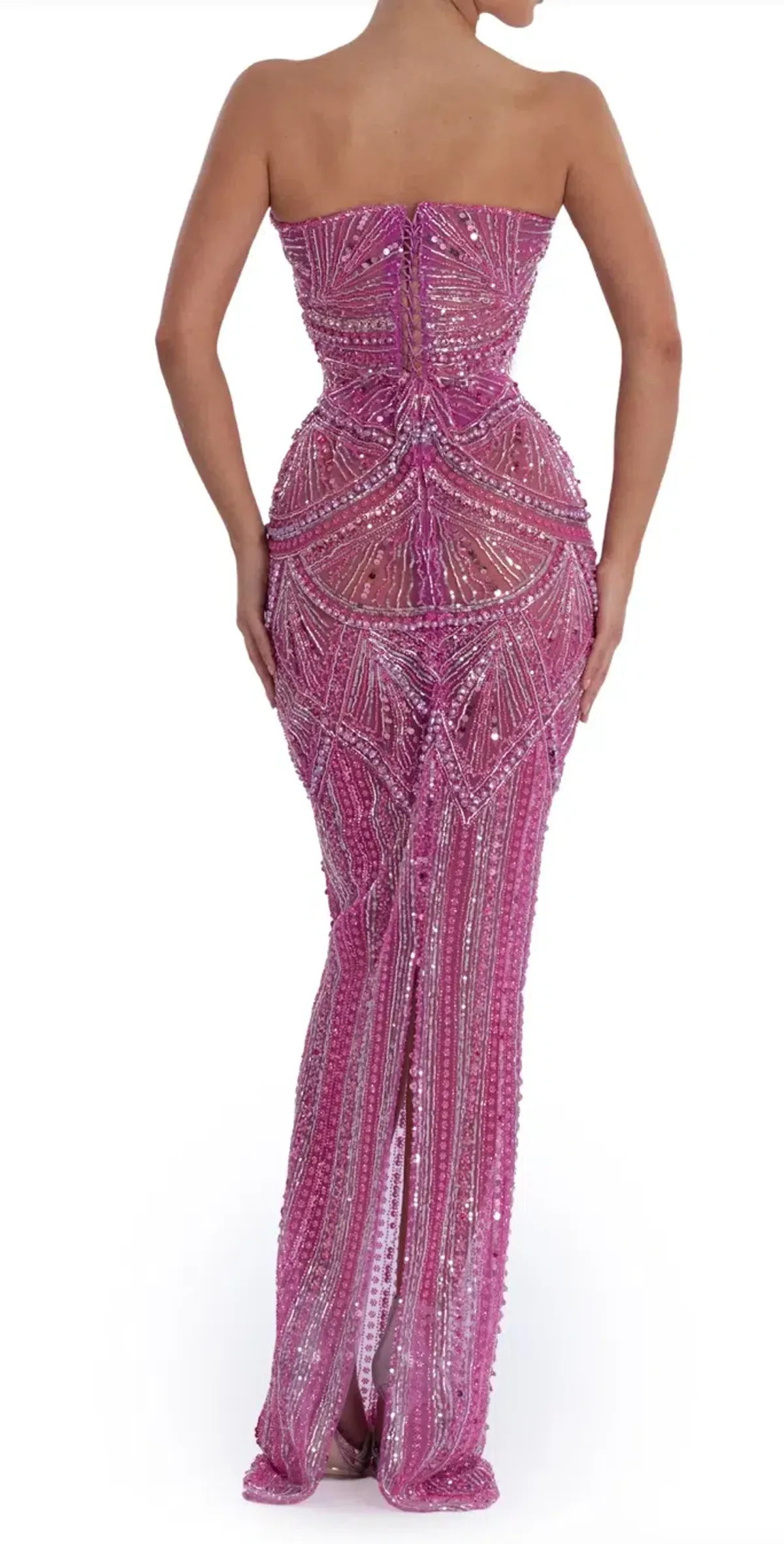 Albina Dyla Blush majesty Dress Size S - Image 2