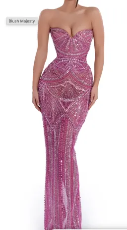 Albina Dyla Blush majesty Dress Size S for rent on The Volte - image 3