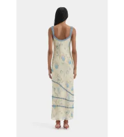 Sir the Label Cecile Ruffle Maxi Dress in Eira Butter Size 6 for rent on The Volte - image 2