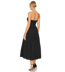 Shona Joy Morgan Midi Dress Black Size 6  for rent on The Volte - image 2