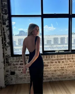 Madison Grace Bianco Dress Black for rent on The Volte - image 5