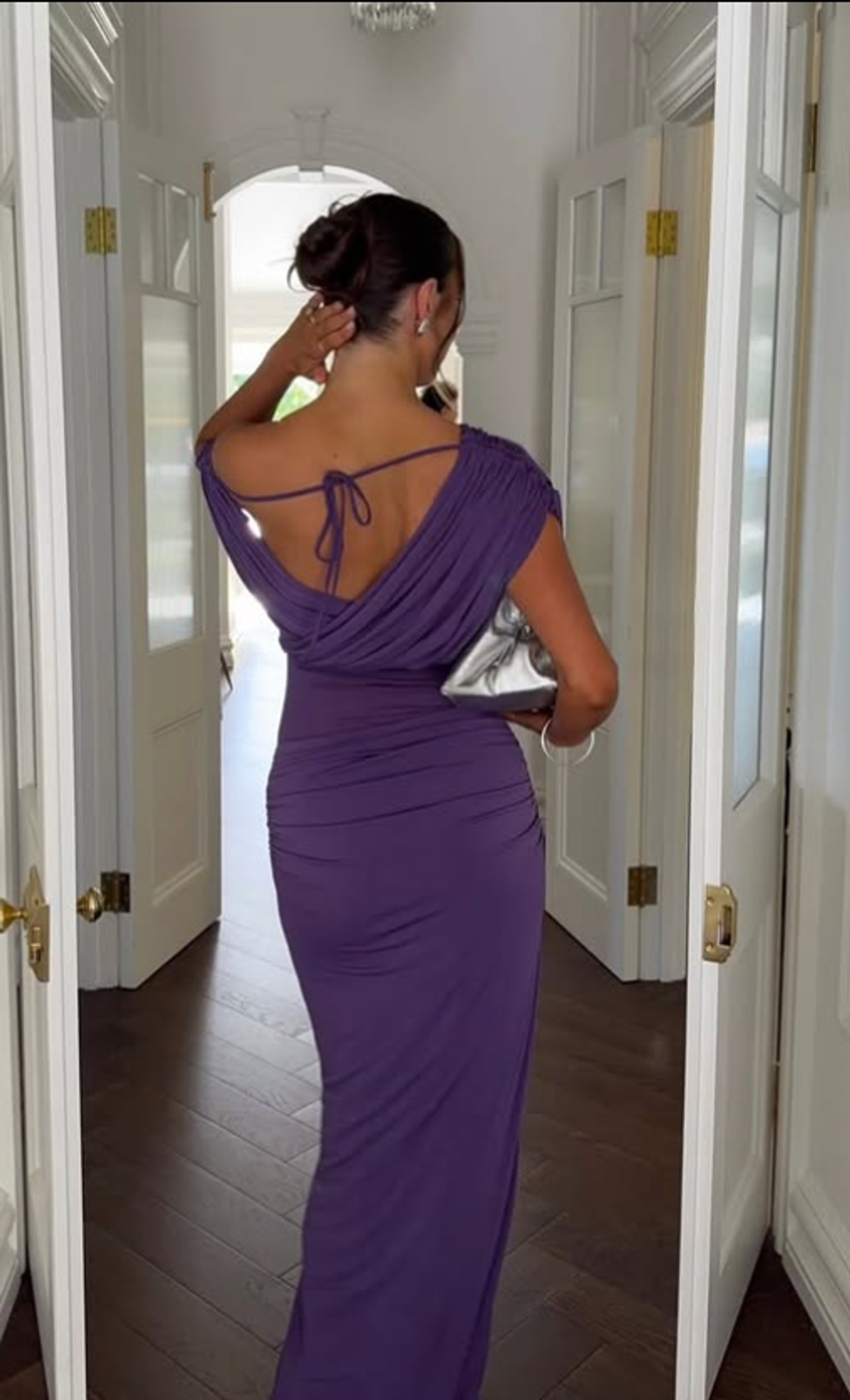 BENNI CELIA MAXI DRESS GRAPE Size 8 - Image 2
