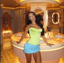 MARS THE LABEL SASHA SATIN CORSET TOP & AVENA BEADED MINI SKIRT Size 6 for rent on The Volte - image 1