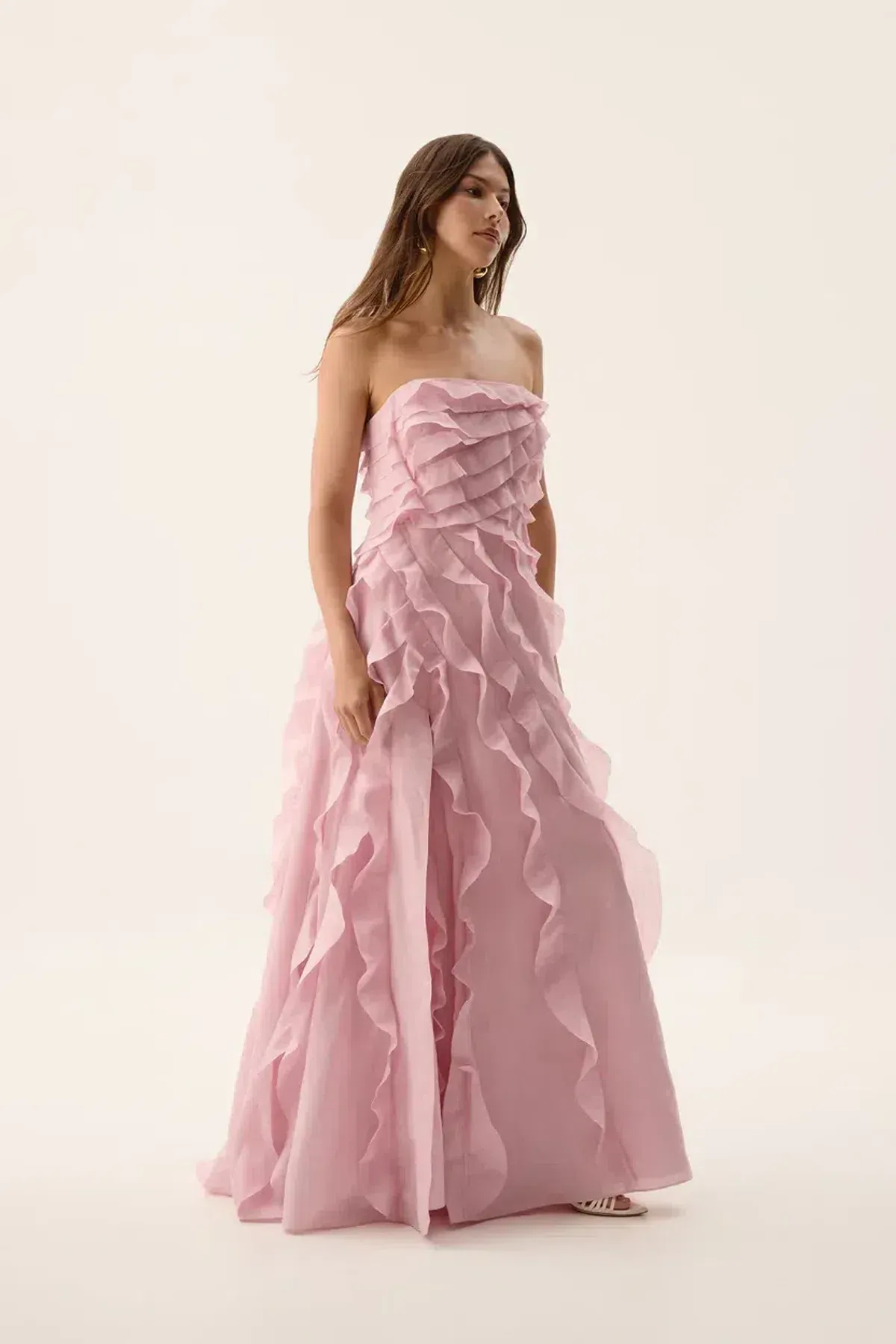 🌸 Aje ALLAIRIE GOWN in Chalk Pink - Size 10 AU 🌸 Ruffled Tiered Maxi Dress 🌸 - Image 8