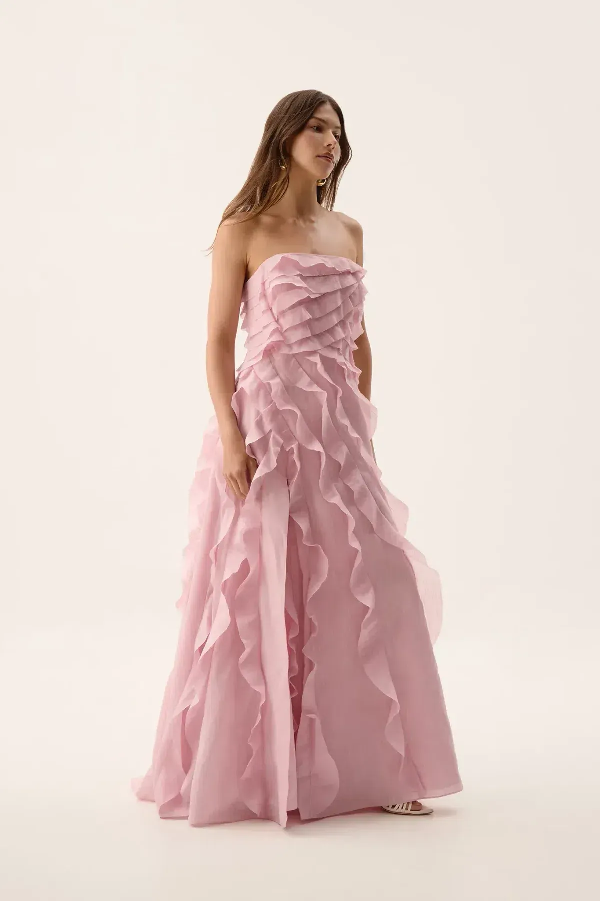 🌸 Aje ALLAIRIE GOWN in Chalk Pink - Size 10 AU 🌸 Ruffled Tiered Maxi Dress 🌸 - Image 6