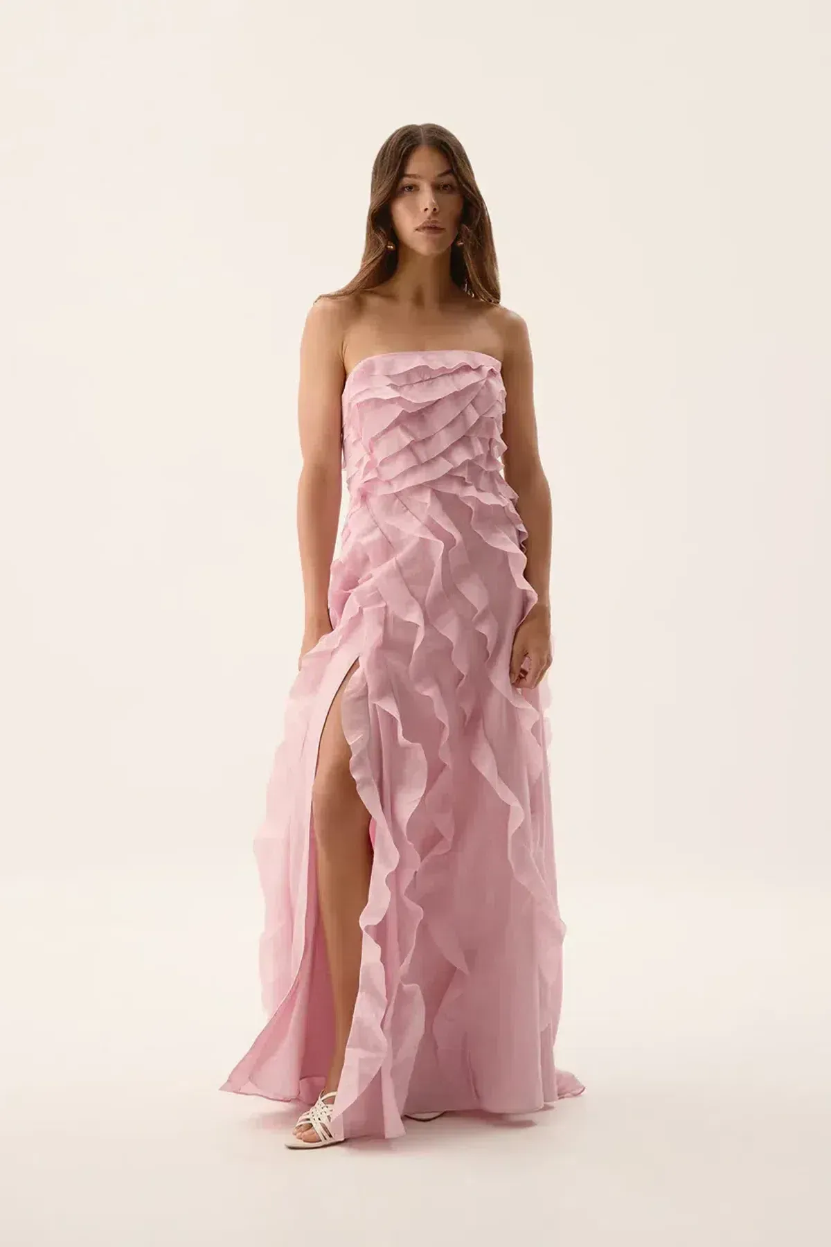 🌸 Aje ALLAIRIE GOWN in Chalk Pink - Size 10 AU 🌸 Ruffled Tiered Maxi Dress 🌸 - Image 7