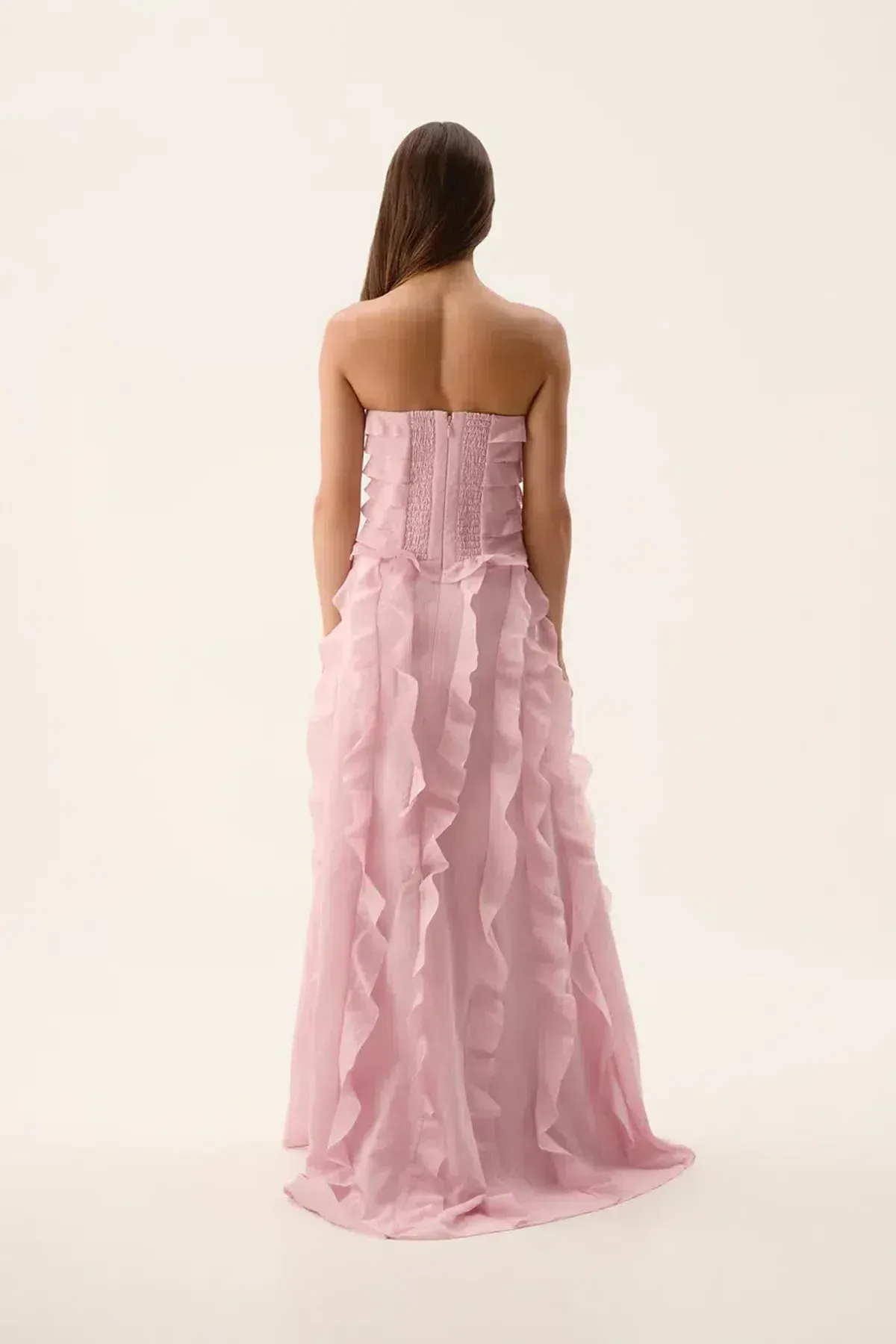 🌸 Aje ALLAIRIE GOWN in Chalk Pink - Size 10 AU 🌸 Ruffled Tiered Maxi Dress 🌸 - Image 2