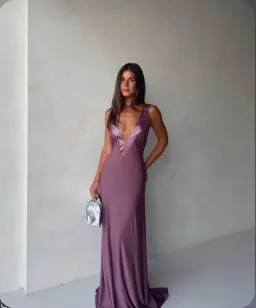 Ance Gria Rosa Gown Mauve Size XS  for rent on The Volte - image 1