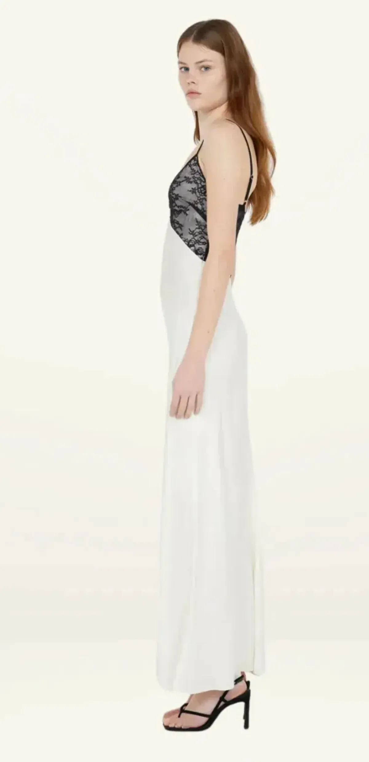 Bec & Bridge Tereza Keyhole Maxi Dress Ivory/Black Size AU 6 - Image 3