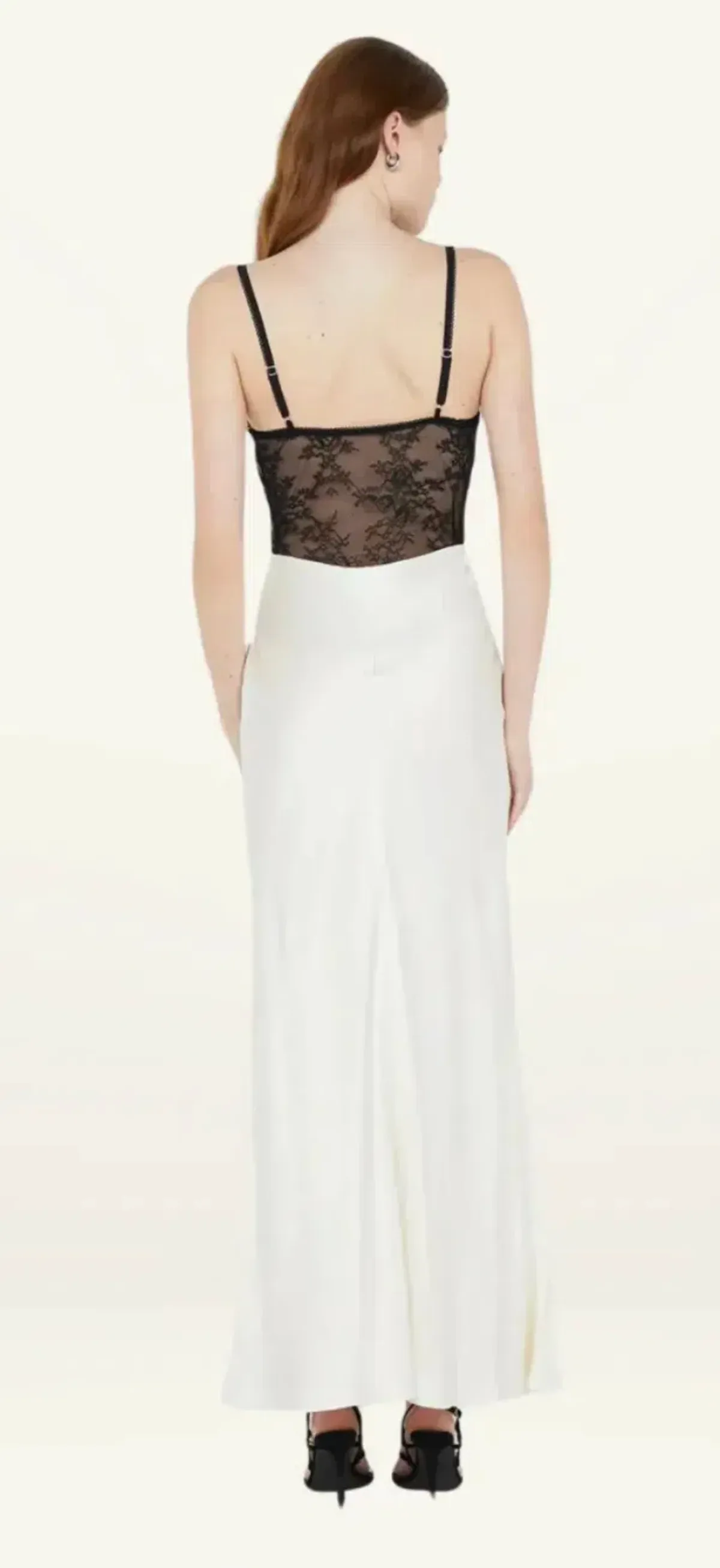 Bec & Bridge Tereza Keyhole Maxi Dress Ivory/Black Size AU 6 - Image 2