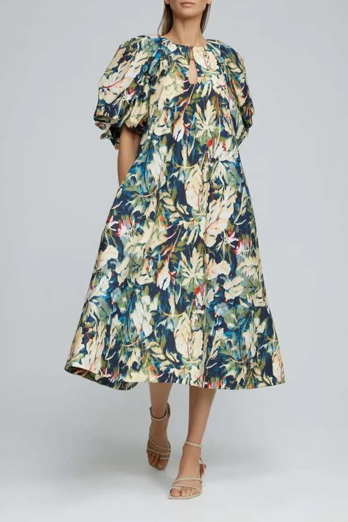 Acler Harlow Dress in Moody Floral Linen Size 8 - Image 8