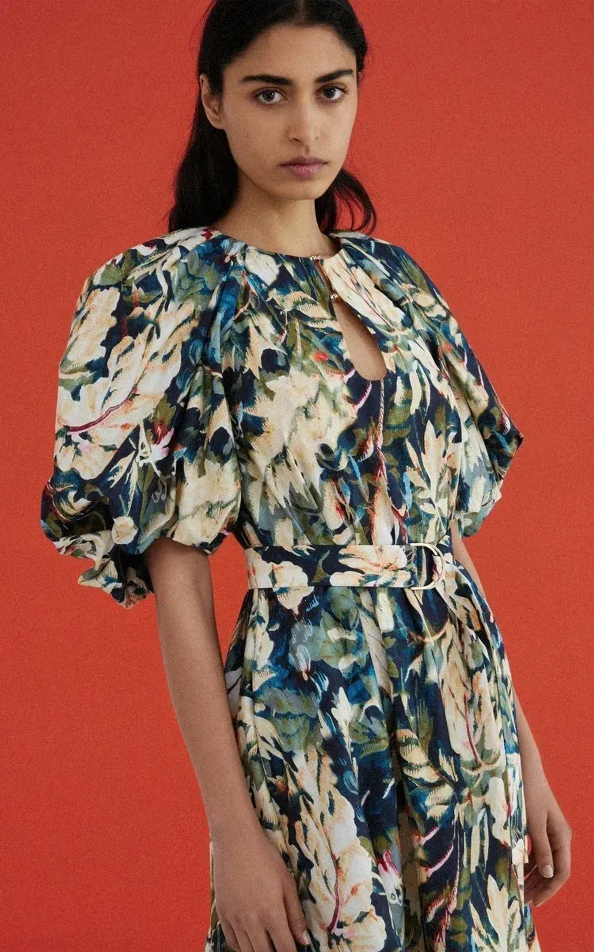 Acler Harlow Dress in Moody Floral Linen Size 8 - Image 3