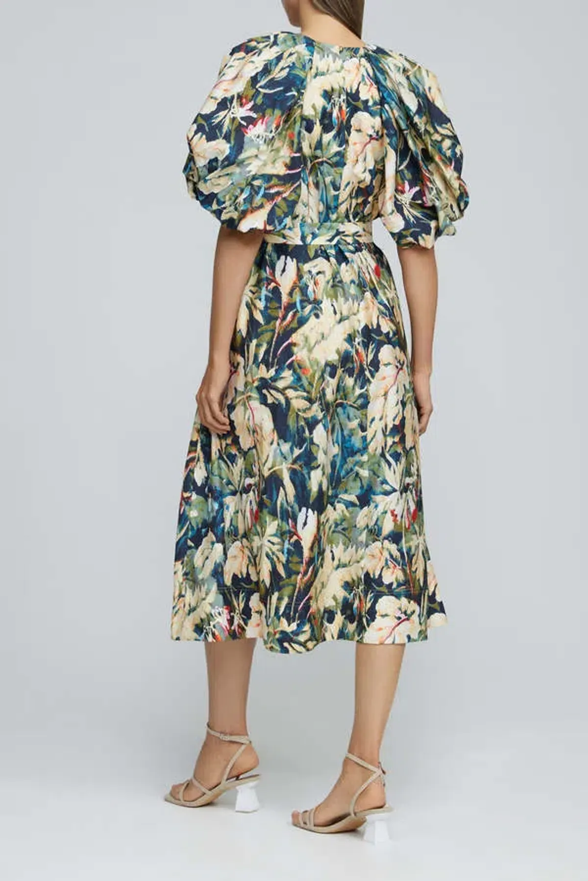 Acler Harlow Dress in Moody Floral Linen Size 8 - Image 6