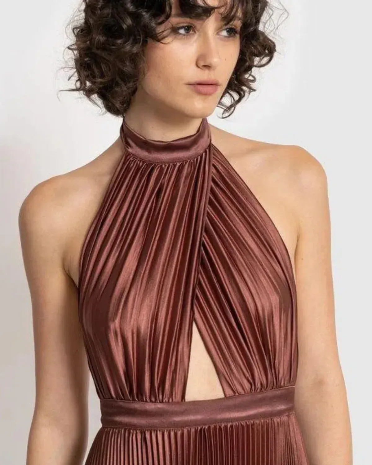 L’idee Renaissance Gown Chocolate - Image 3