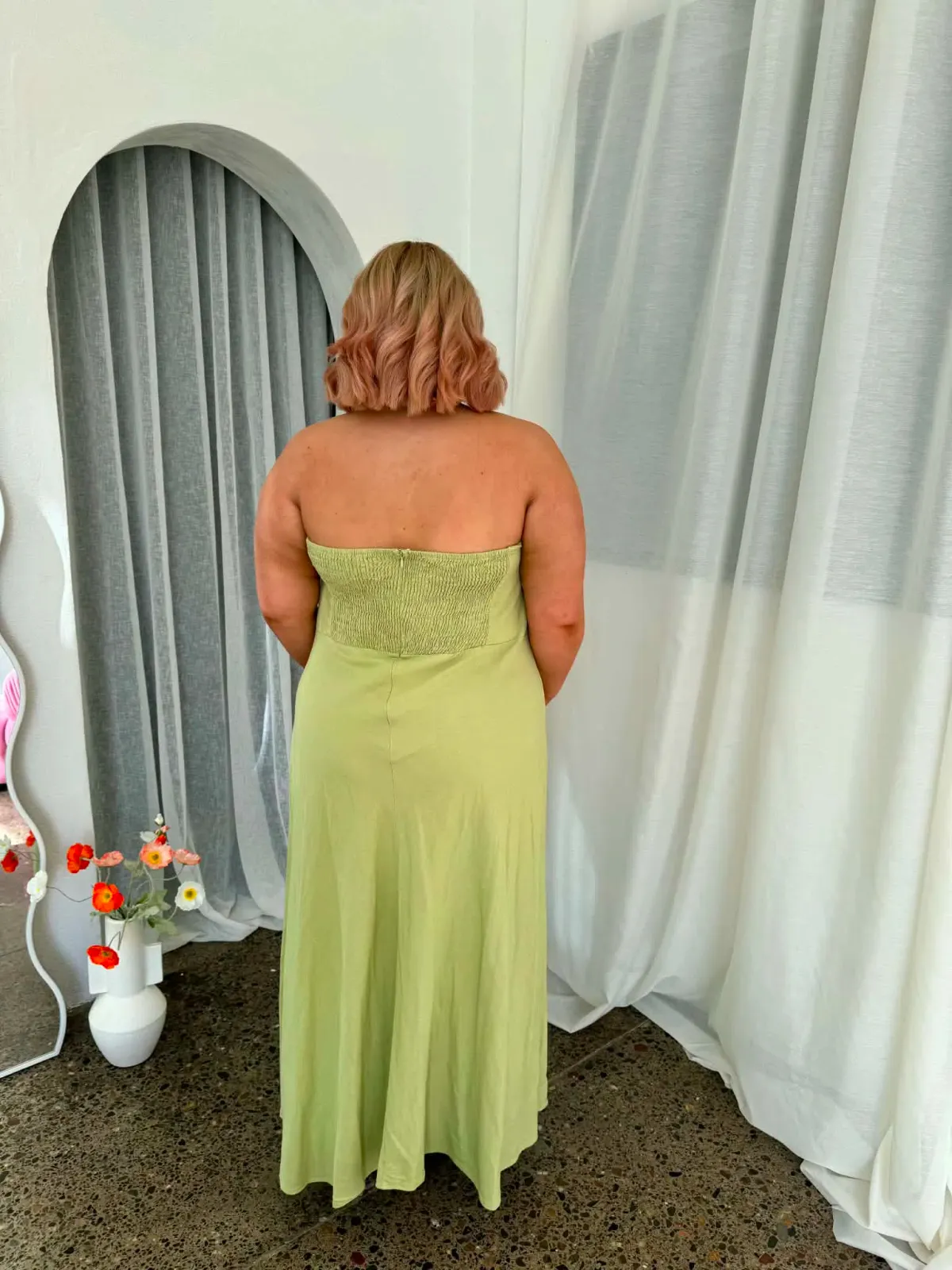 Rosetta Dress - Olive - Image 2