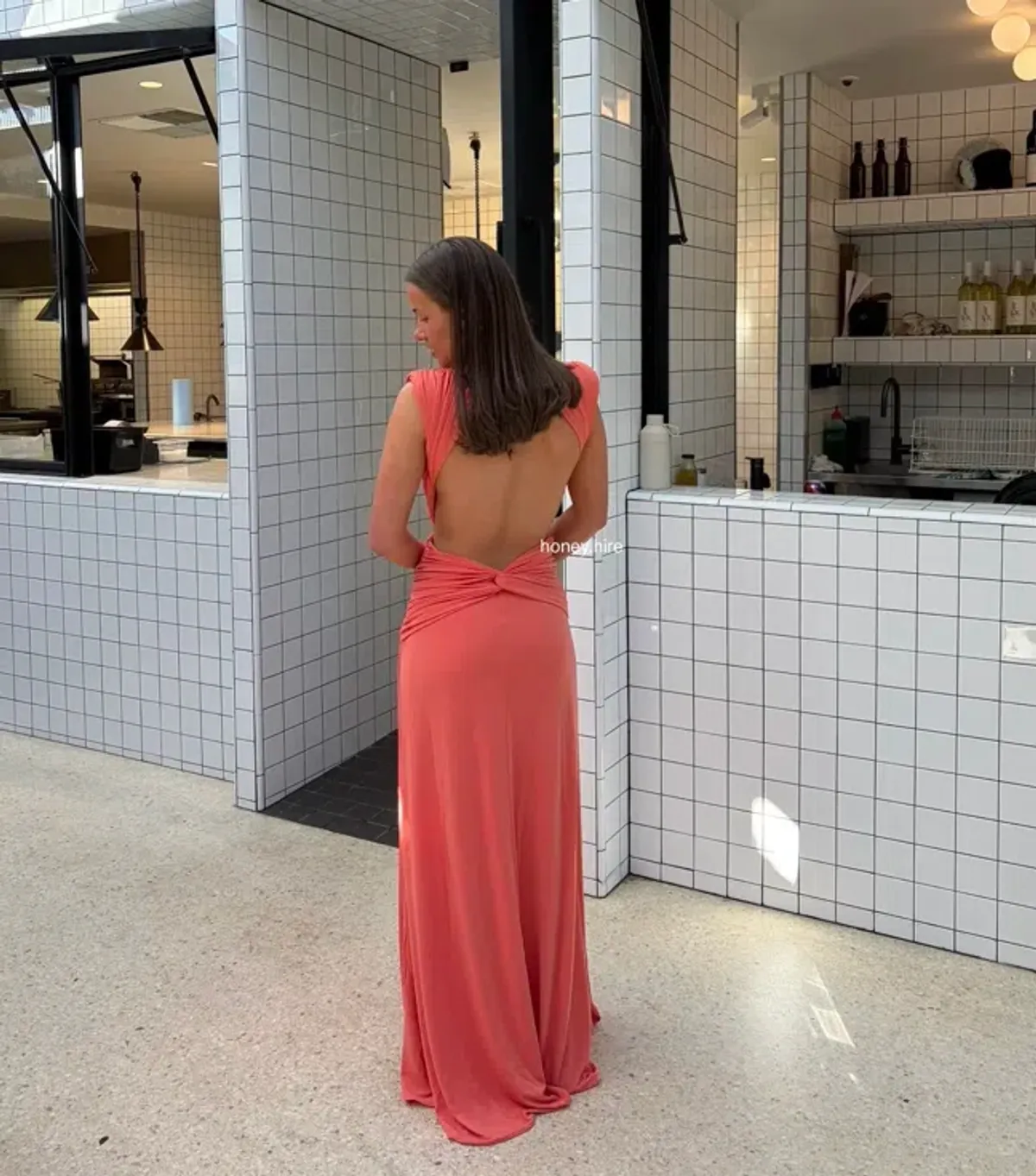 Abyss by Abby yasmina dress in peach size 8 - Image 3