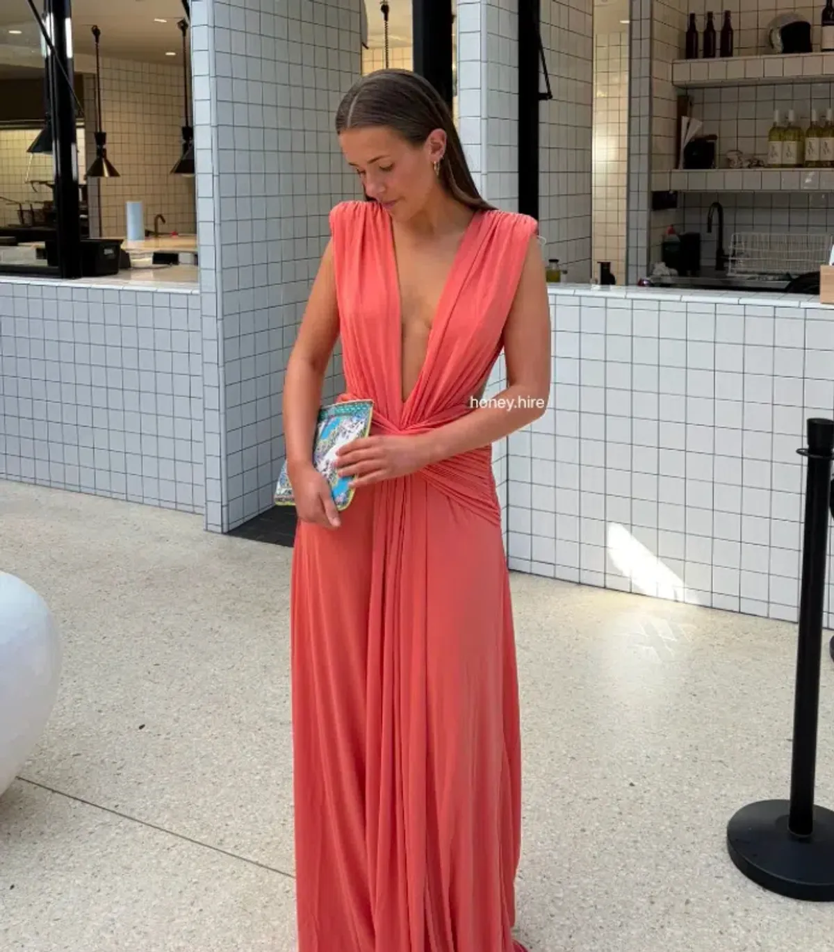 Abyss by Abby yasmina dress in peach size 8 - Image 1