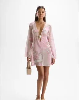 Cin Cin Lulu Moonstone Dress - Deco Pink for rent on The Volte - image 1