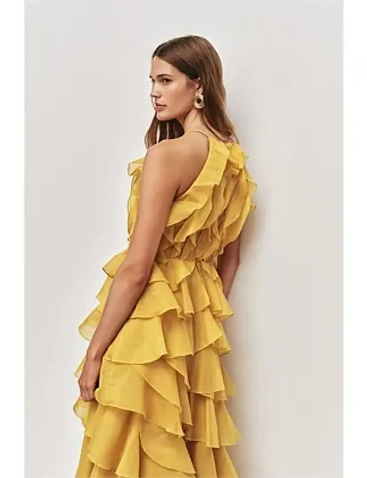 AJE CLEO GOWN CHARTREUSE SIZE 8 - Image 3