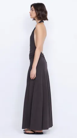 Blanche Halter Maxi Dress Espresso - Bec & Bridge - Size 6 for rent on The Volte - image 2