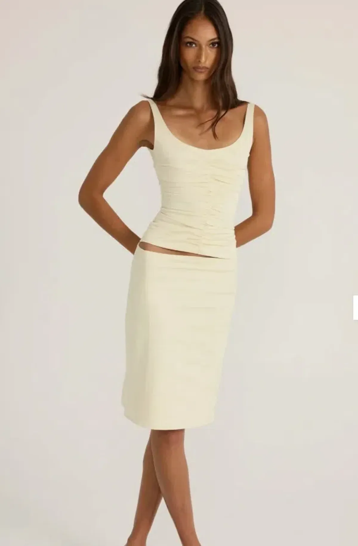 Ance Gria Atlein Set in Cream Size 10 - Image 1