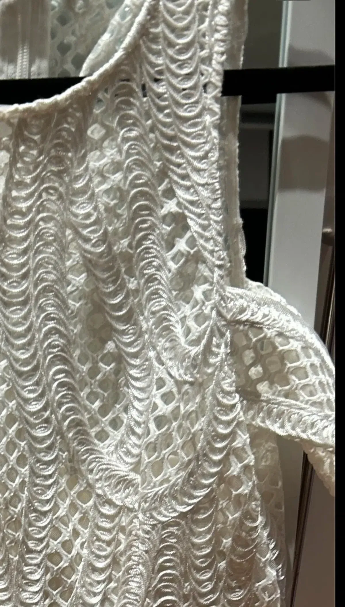 Thurley Bonnet Crochet Midi Dress Ivory – Size 10 - Image 4