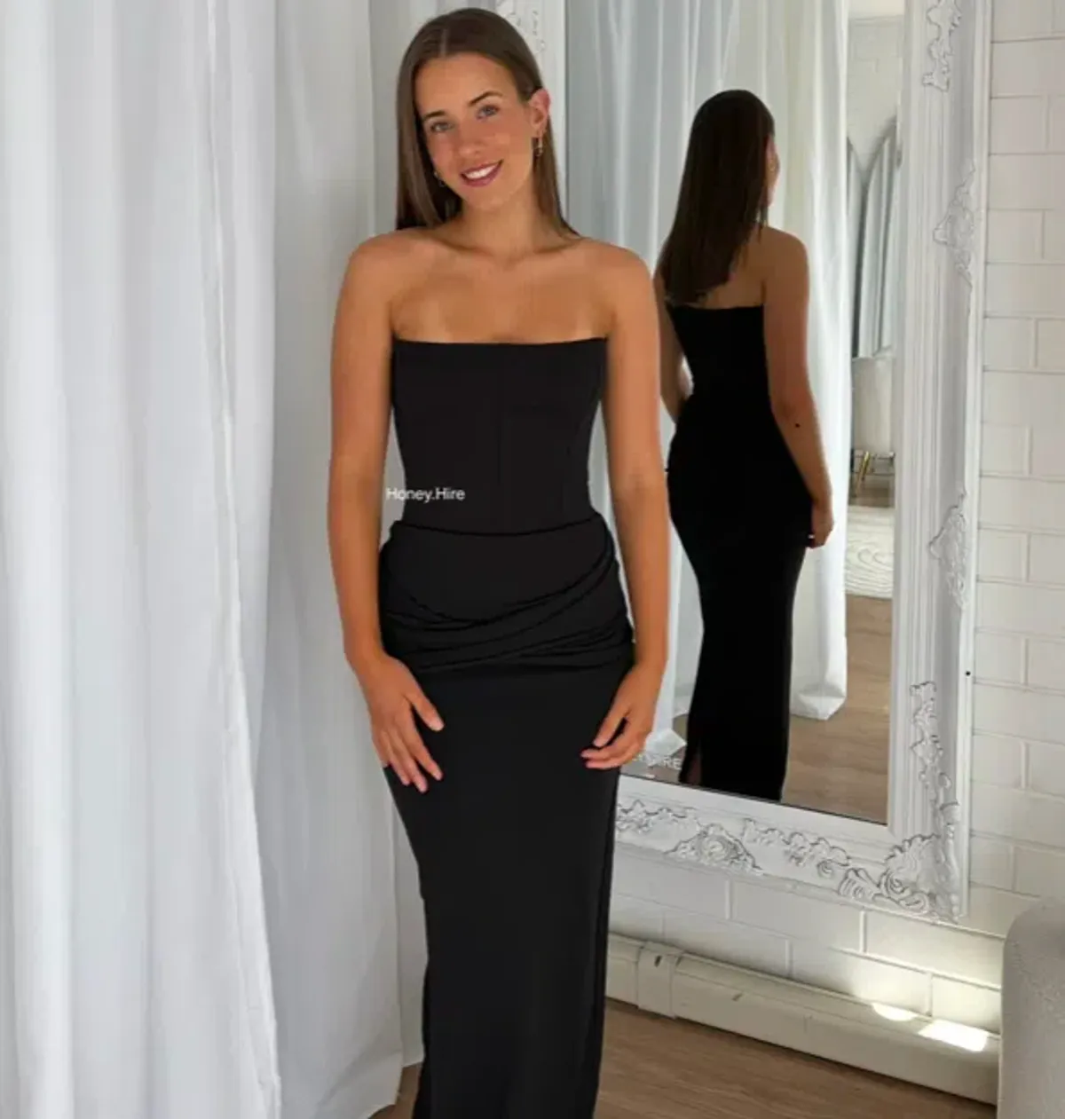 Effie Kats Allegra Gown in Black size 6 (XS) - Image 1