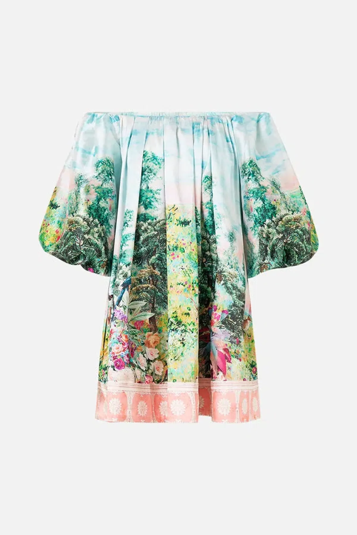 CAMILLA Arches of Amor Off Shoulder Puff Dress – Size M / AU 12 - Image 2