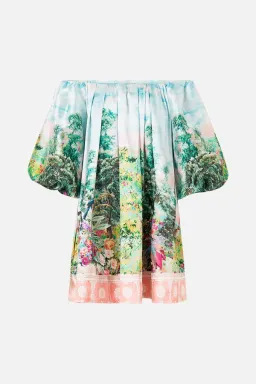 CAMILLA Arches of Amor Off Shoulder Puff Dress – Size M / AU 12 for rent on The Volte - image 2