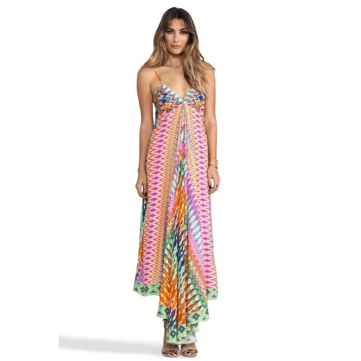 Vintage Camilla Loom Lovers Triangle Top Maxi Dress Size 1/S - Image 1