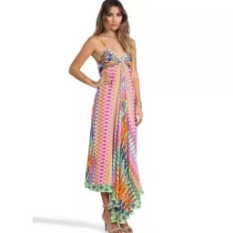 Vintage Camilla Loom Lovers Triangle Top Maxi Dress Size 1/S for rent on The Volte - image 3