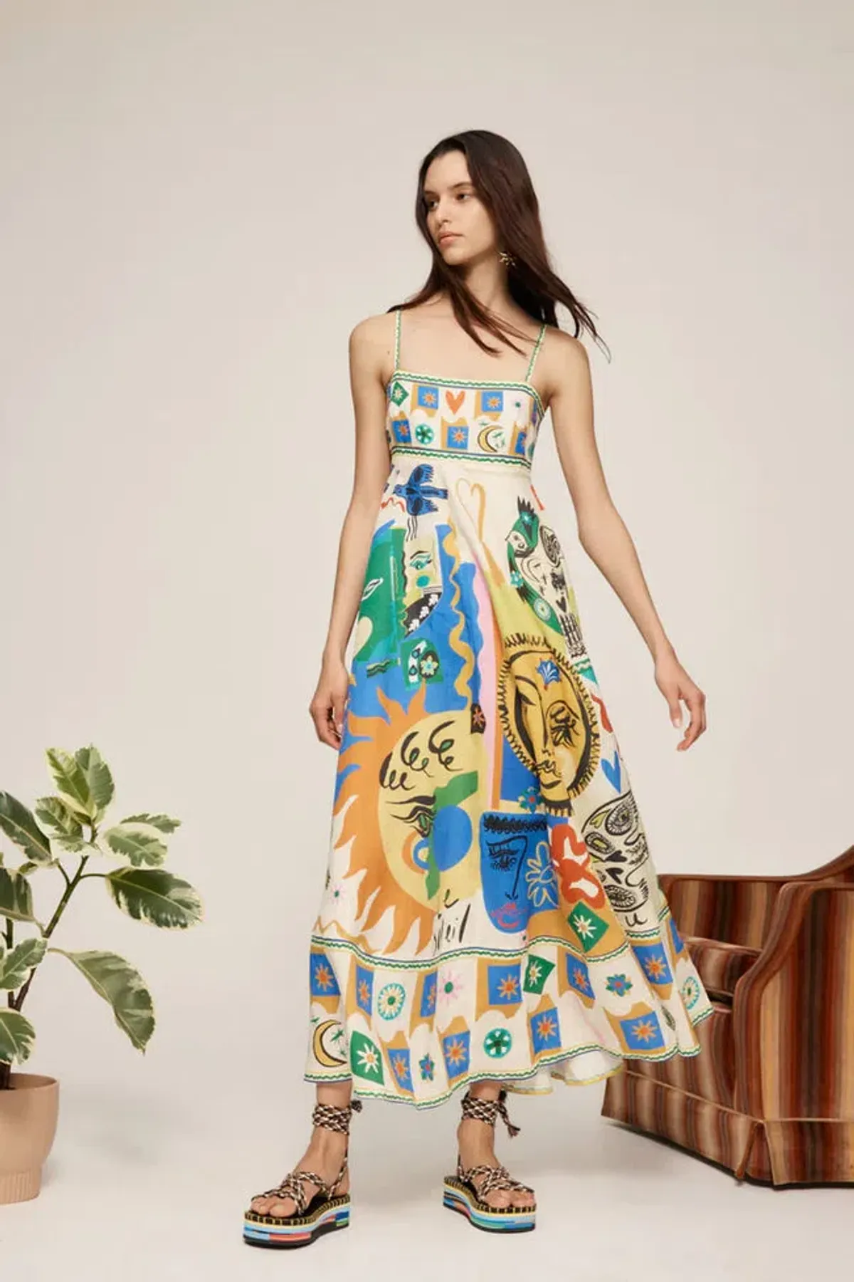ALEMAIS SOLEIL DRESS PRINT SIZE 8 - Image 10
