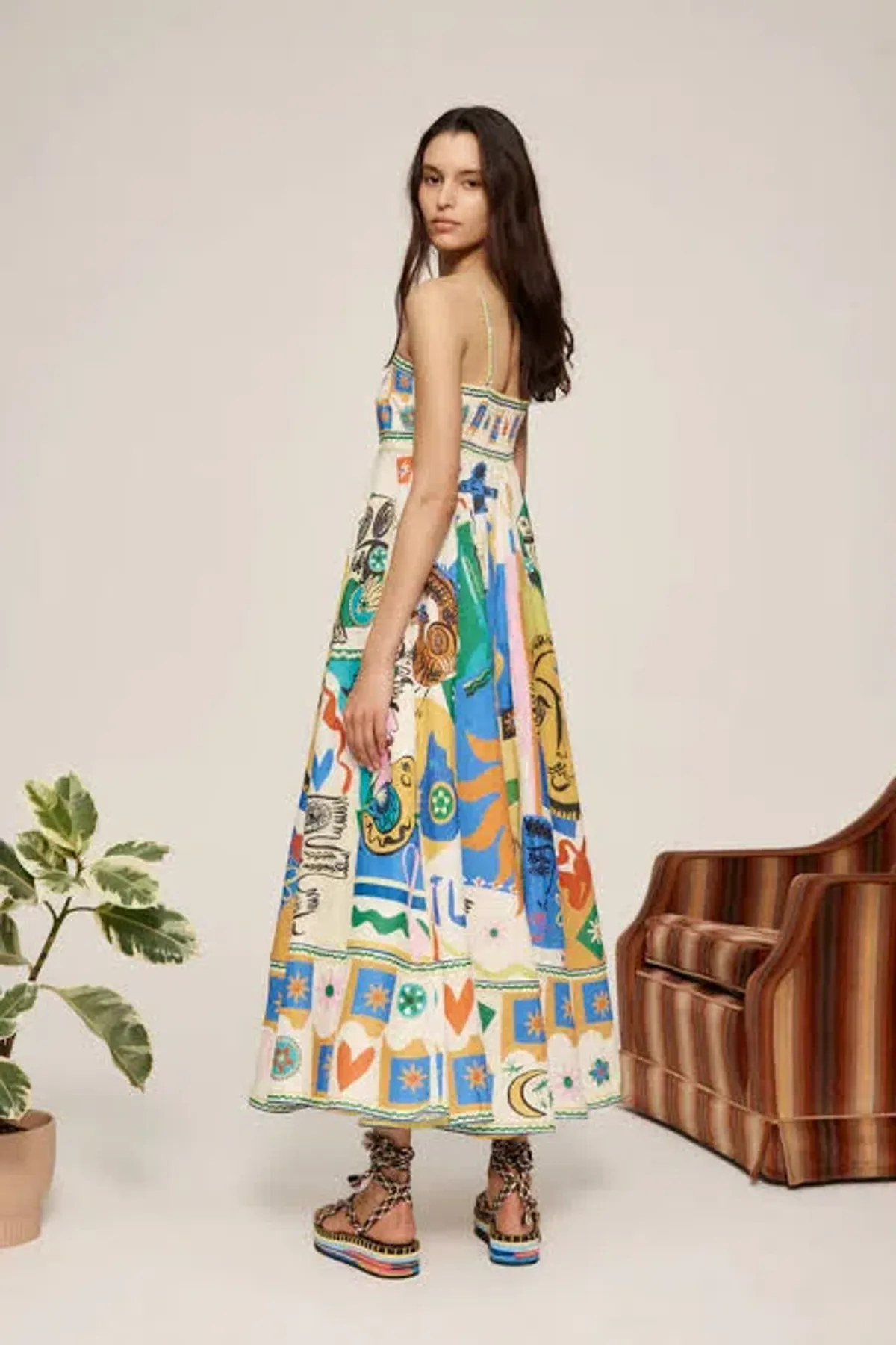 ALEMAIS SOLEIL DRESS PRINT SIZE 8 - Image 9