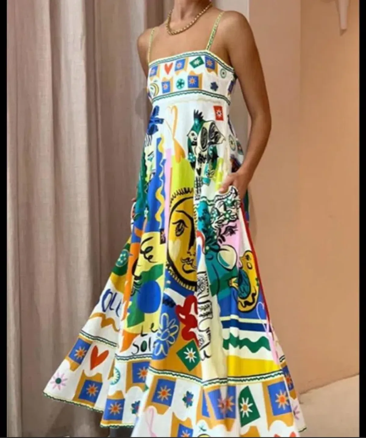 ALEMAIS SOLEIL DRESS PRINT SIZE 8 - Image 4