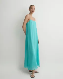 Capri Silk Cami Dress - Aqua by Bondi Born Size 1 for rent on The Volte - image 3