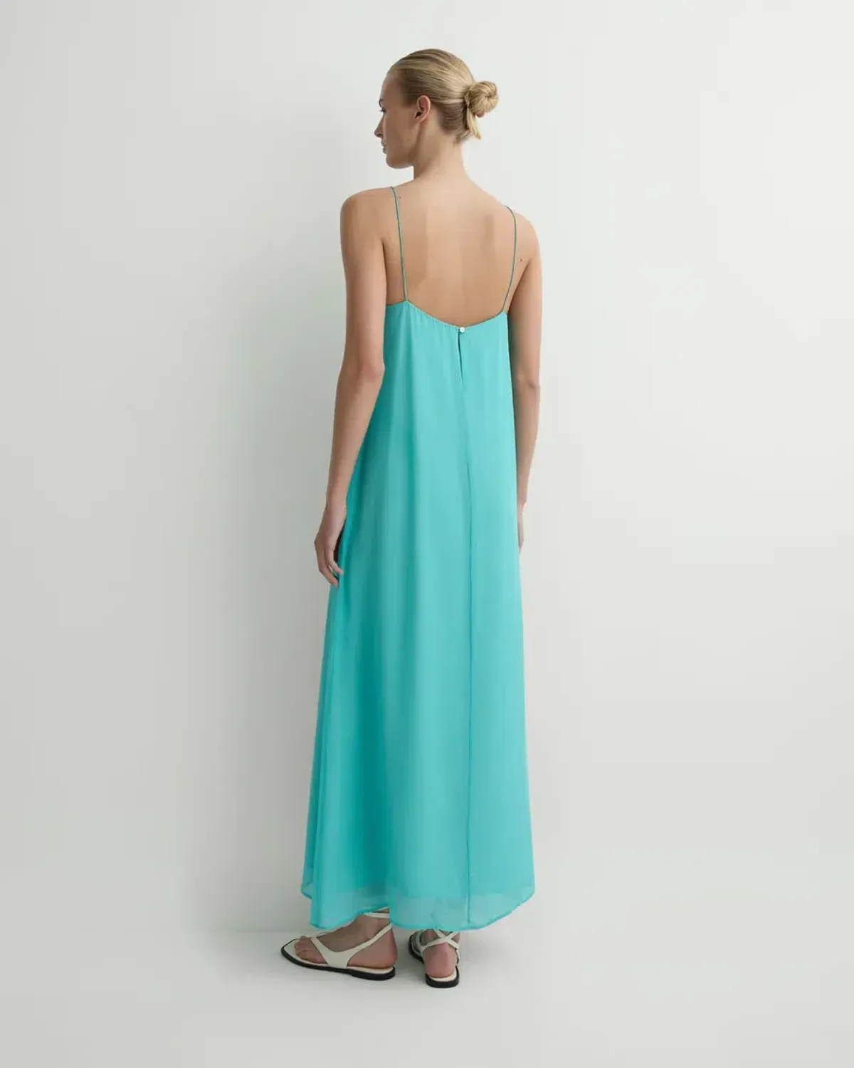Capri Silk Cami Dress - Aqua by Bondi Born Size 1 - Image 4