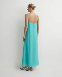 Capri Silk Cami Dress - Aqua by Bondi Born Size 1 for rent on The Volte - image 4
